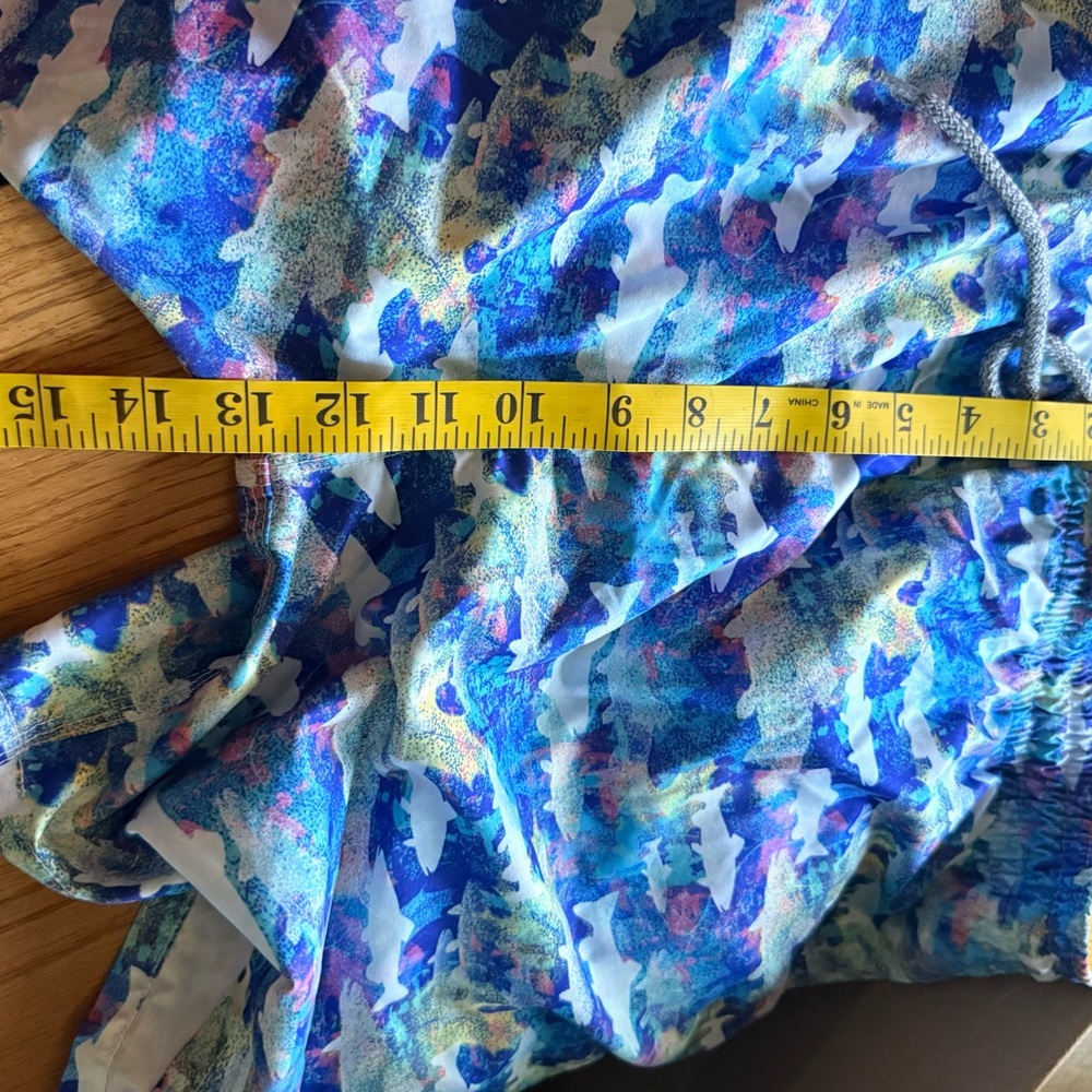 MICHAELS SWIMWEAR MEN'S FISH BLUE SWIM TRUNK Size XXL - Picture 9 of 11